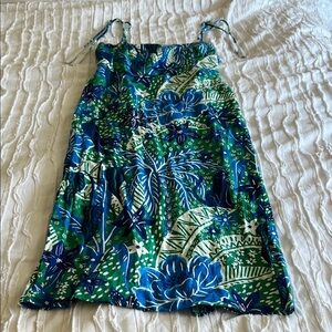 Rachel Zoe Blue Green Floral Sundress